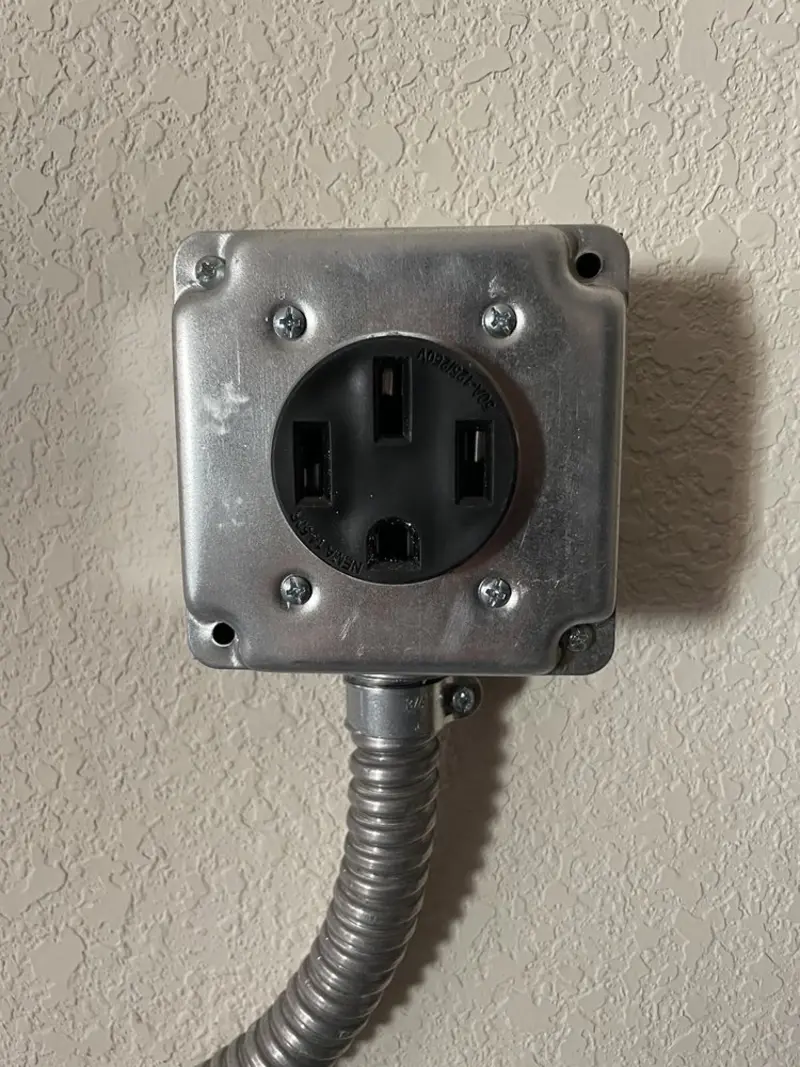NEMA 14-50 outlet installed for Electrical Panel Upgrade in Ithaca